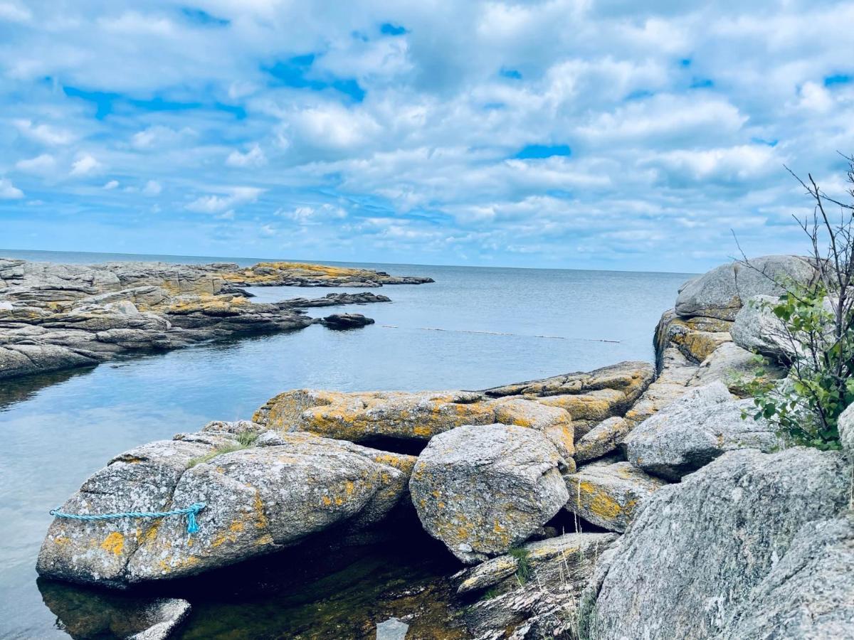 Nybygget Hus I Svaneke Taet Pa Klipper, Skov Og Hav Esterno foto